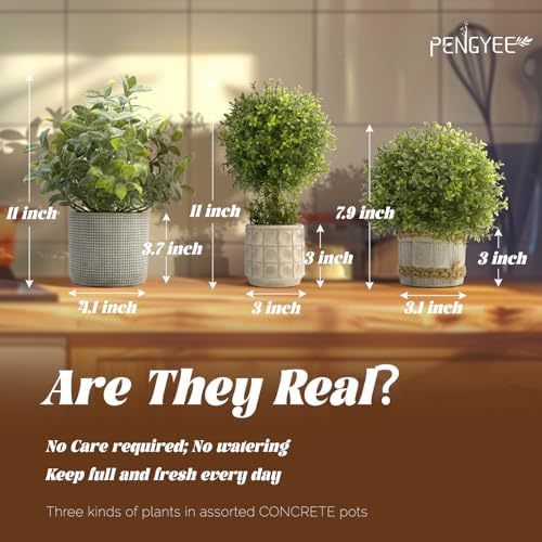 3 Pack Fake Plants 111179inch