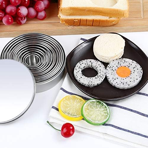 Round Stainless Steel Cookie Cutters Set