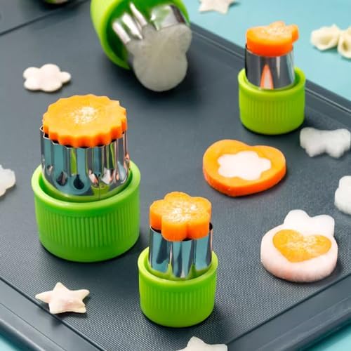 YomiFamily Fruit Vegetable Cutter Stamp Set 9 Pieces