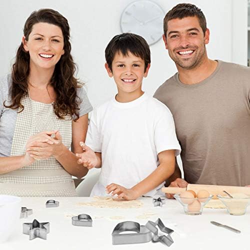 10-Piece Cookie Cutters Set stainless steel Heart Star