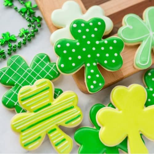 St Patricks Day Shamrock Cookie Cutters Set of 3