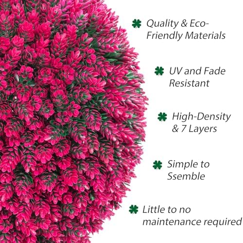 Elegant 165in artificial topiary boxwood balls