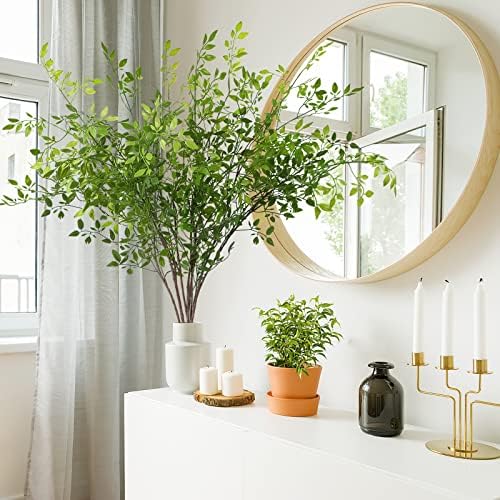 Dremisland Artificial Bamboo Plants 433 inches - 2 Pcs Set