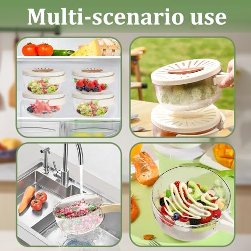 Fengshouian 2-in-1 Fruit Drainer Preserve Basket