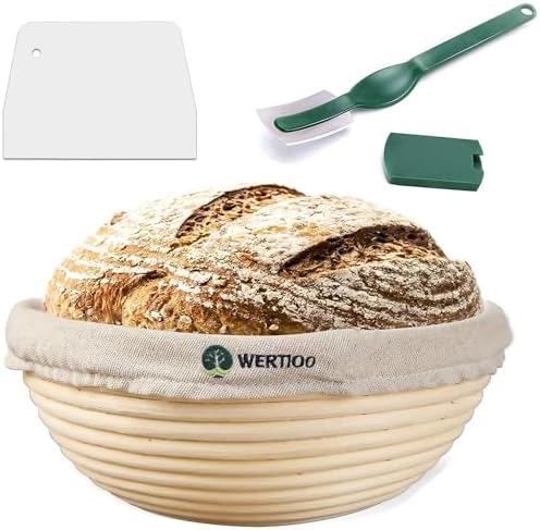 Sourdough Proofing Basket Set Natural Rattan Handmade
