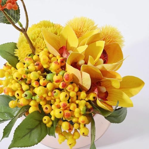DCYEQRQ Fake Artificial Flowers with Pot BigNumberFarmhouse Decor