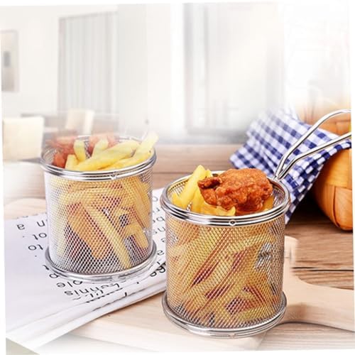 Perfect Food Presentation Stainless Steel Chip Strainers 2-Piece Set