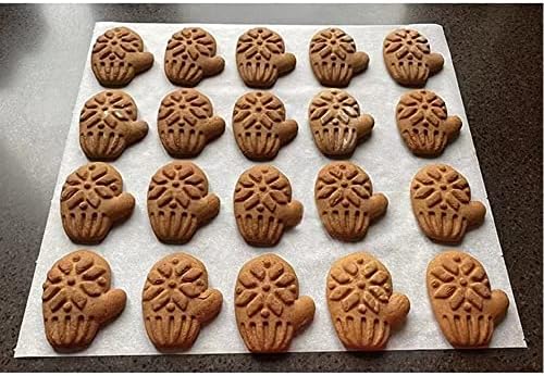 SNOOSZ Christmas Wooden Cookie Molds - Unique Gingerbread Snowflake Cookies