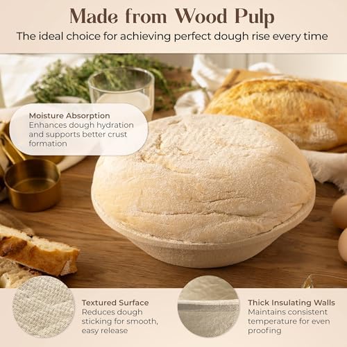 Perfect German-Made 13 Proofing Basket for Sourdough Bread