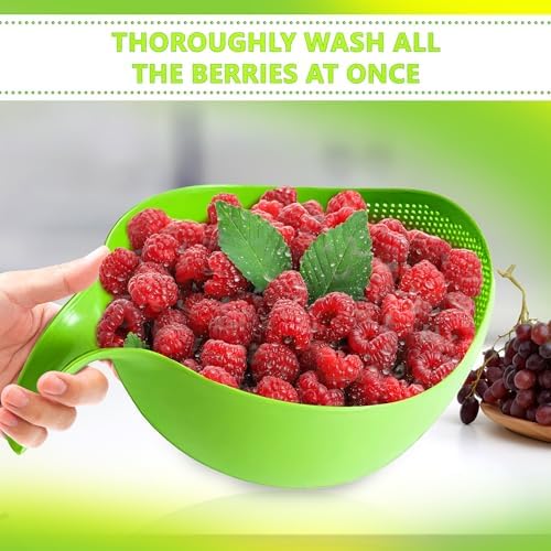 Rice Cleaning Strainer Bowl with Handle