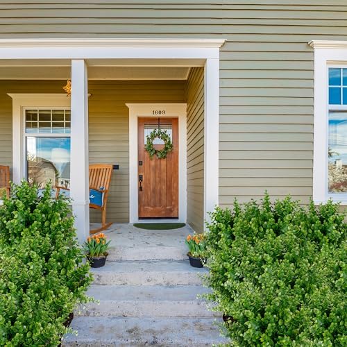 Sggvecsy artificial Boxwood and Eucalyptus for DOORS WINDOW and FANCE