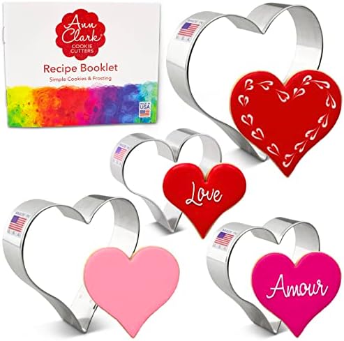 Ann Clark Heart Cookie Cutters 4-Pc Set