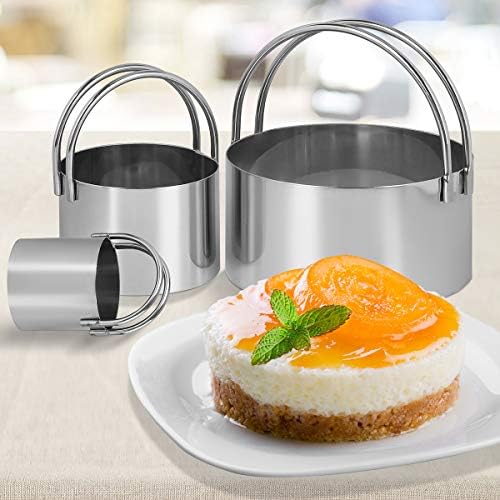 Round Biscuit Cutter Set - Stainless Steel Party Favor with Handle