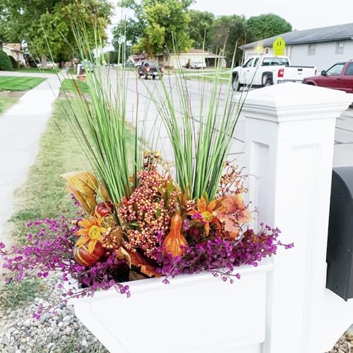 27 Artificial Wheat Grass Artificial Onion Grass Artificial Greenery Pack of 8
