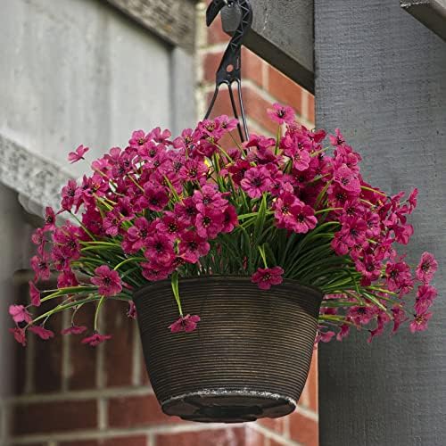 Realistic Artificial Outdoor Flowers Rose Red