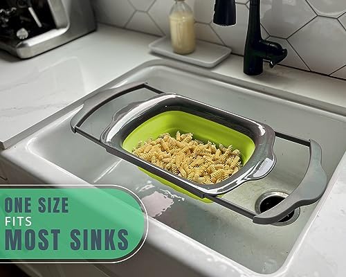 Collapsible Silicone Kitchen Heat-Resistant Extendable 6-Qart camping-friendly
