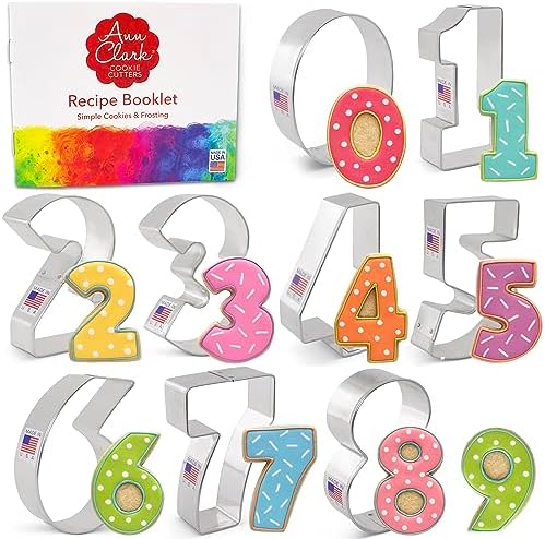 Ann Clark Number Cookie Cutters 9-Piece Set