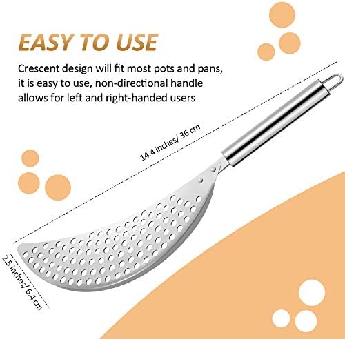 2-Piece Stainless Steel Pot Strainer with Double Handles