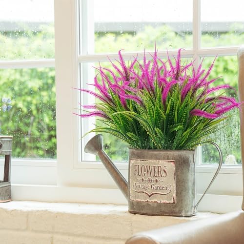 Stunning Faux Greenery 6 Bundles for Home Garden