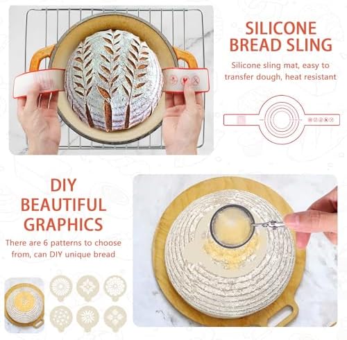 Sourdough Starter Kit Banneton Proofing Basket and More