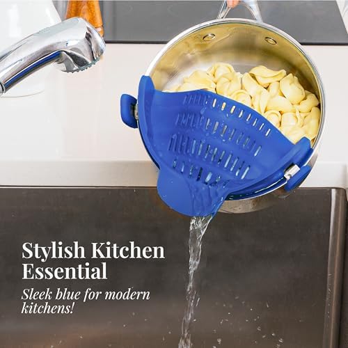 Kitchen Gizmo Snap N Strain Heat-Resistant Silicone Strainer