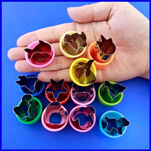 GELIFATLE 12-Piece Vegetable Cutter Set for Kids Animal Shape Food Cutters