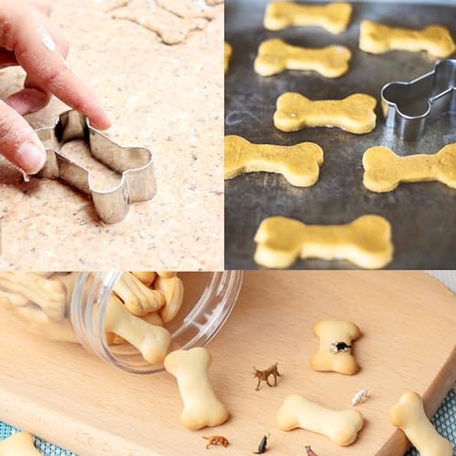 HiHITAOO Dog Cookie Cutters Set 3 Piece