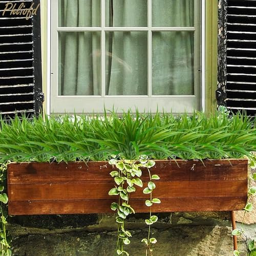 32 Pcs Fake Grass Plants Outdoor Decor
