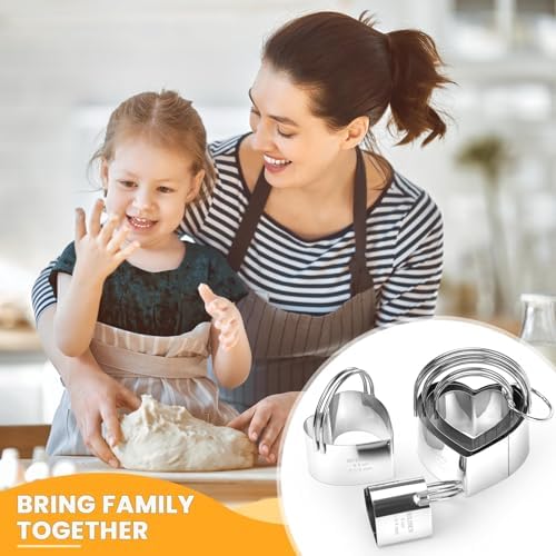 HULISEN Heart Cookie Cutter Set Too Cute and Durability Great Professional Baking Tools