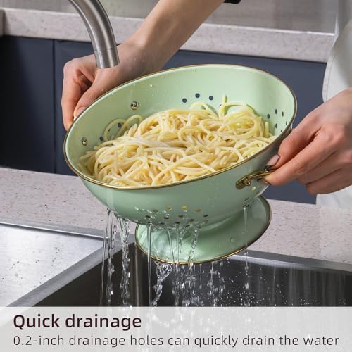 Durable Metal Colander Set with 3 Sizes