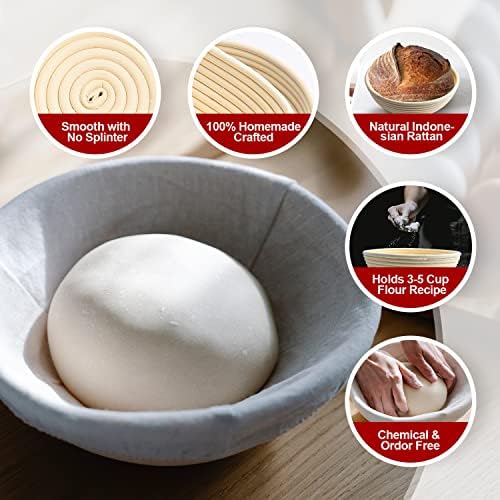 Banneton Proofing Basket Set for Professional Bakers