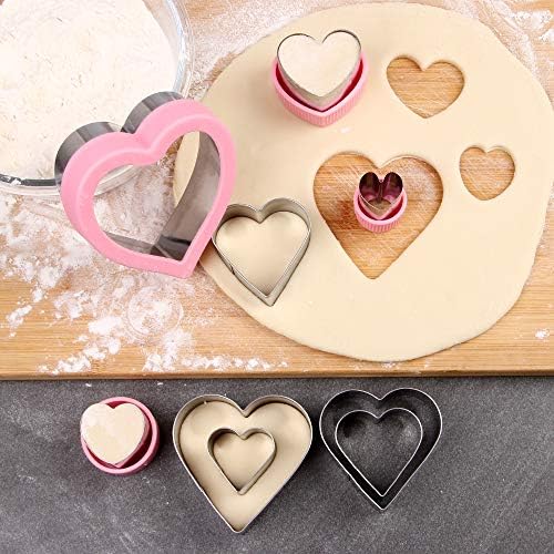 Premium High-Quality Heart Cookie Cutter Set for Baking