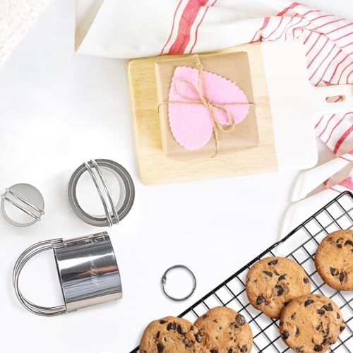 Alltop 5-Piece Round Cookie Cutter Set