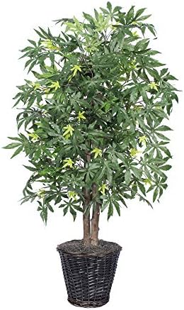 Vickerman Japanese Maple Bush Set in Rattan Green