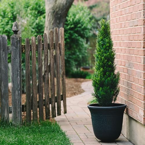 TRESIL 2-Piece Pre-Potted 4 Ft Faux Cedar Topiary