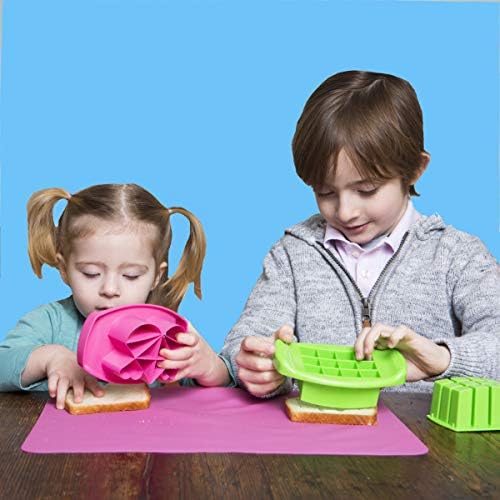 FUNBITES Food Cutter for Kids Green Squares