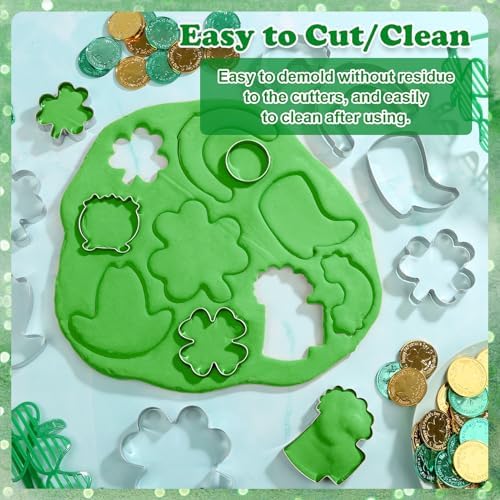 MAPVOLUT 12-Piece St Patricks Day Cookie Cutters Set of 12