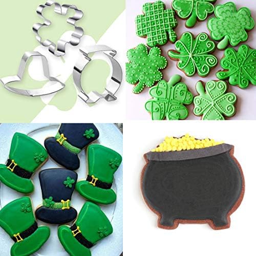 St Patricks Day Cookie Cutters Set 6 Pcs