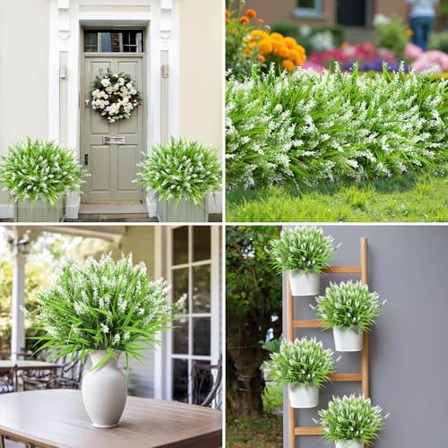 Ouddy Decor 24 Artificial Flowers Outdoor Use