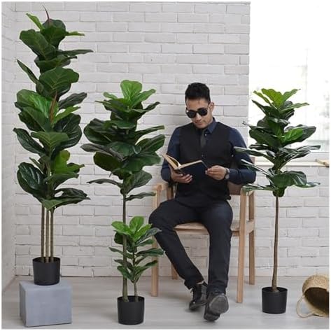 Realistic Indoor Artificial Tree with Green Leaves