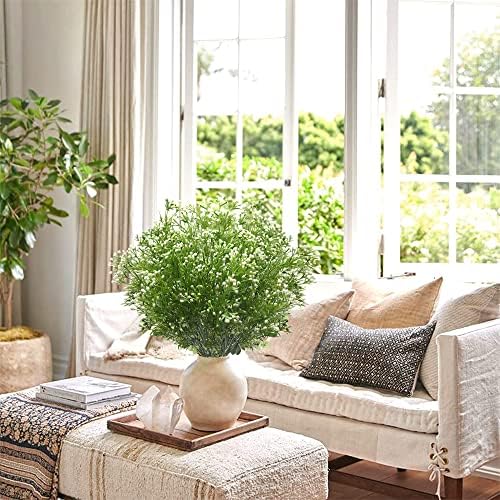 Outdoor Artificial Flowers in White 8 Piece