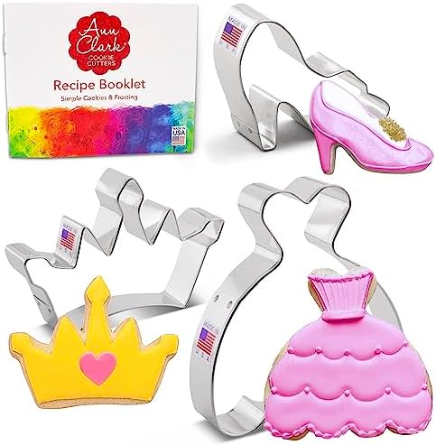 Ann Clark Princess Cookie Cutters Set 3-Piece by USA Made