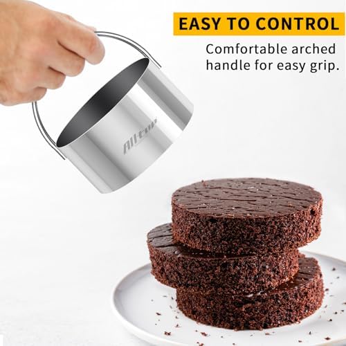 Alltop 5-Piece Round Cookie Cutter Set