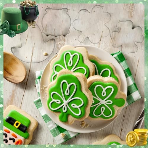 MAPVOLUT 12-Piece St Patricks Day Cookie Cutters Set of 12