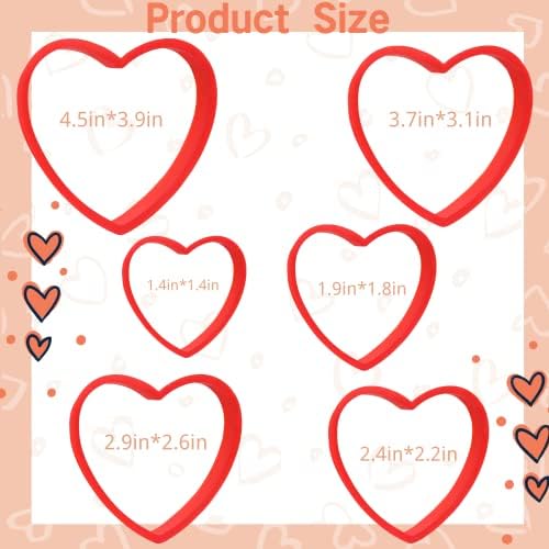 Valentines Day Heart Cookie Cutter Set
