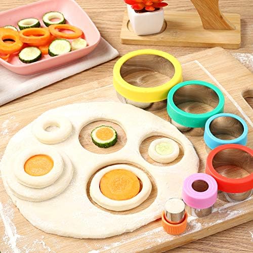 Round Cookie Bisque Set with 6 Sizes for Easy Cutting