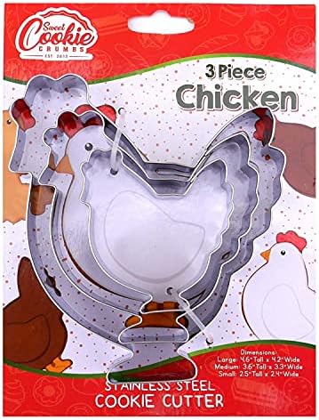 Sweet Cookie Crumbs Chicken Farm Animal Cookie Cutter Set