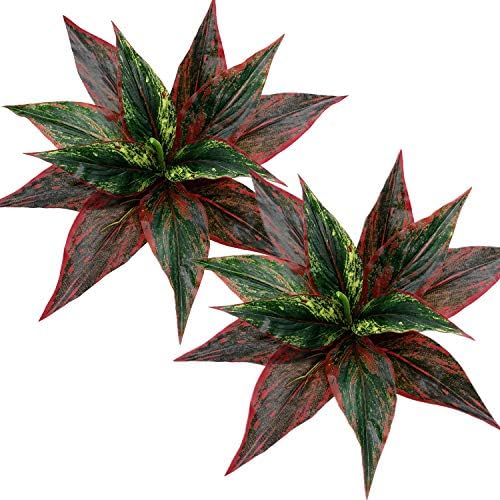 CATTREE Red Fake Plants 2-Pack