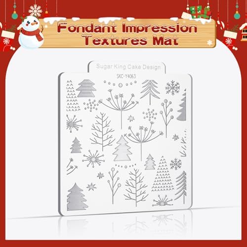 KALAIEN 3Pcs Christmas Cookie Mold Stamps