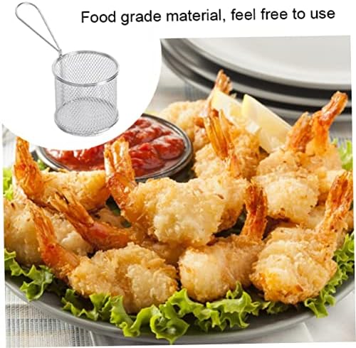 Perfect Food Presentation Stainless Steel Chip Strainers 2-Piece Set
